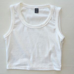 SHEIN Size Small White Crop Tank Top